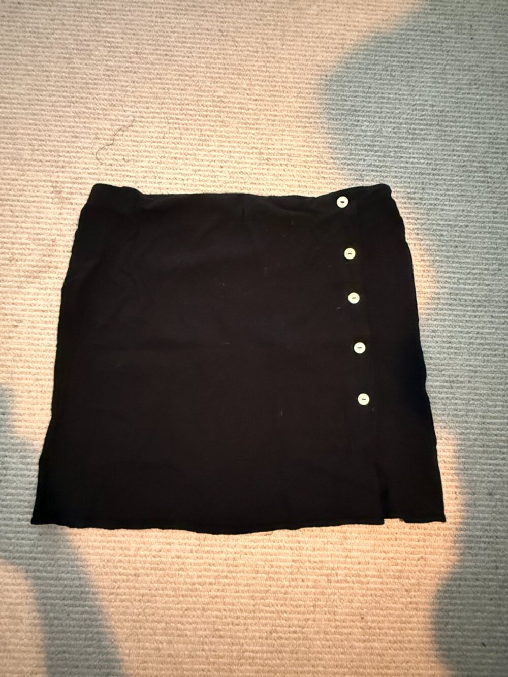 Black skirt with buttons
